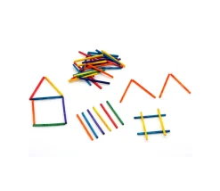 Tout Pour le Jeu 1000 allumettes 2x2x45 mm bois coloré bricolage et jeux