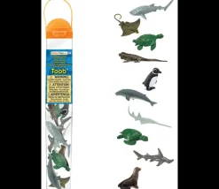 Tout Pour le Jeu 10 Animaux en danger - espèces marines menacées dans un tube de rangement