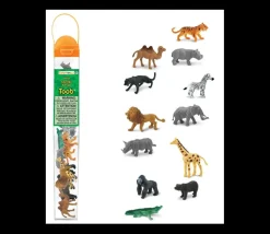 Tout Pour le Jeu 12 Animaux Sauvages SAVANE dans un tube de rangement