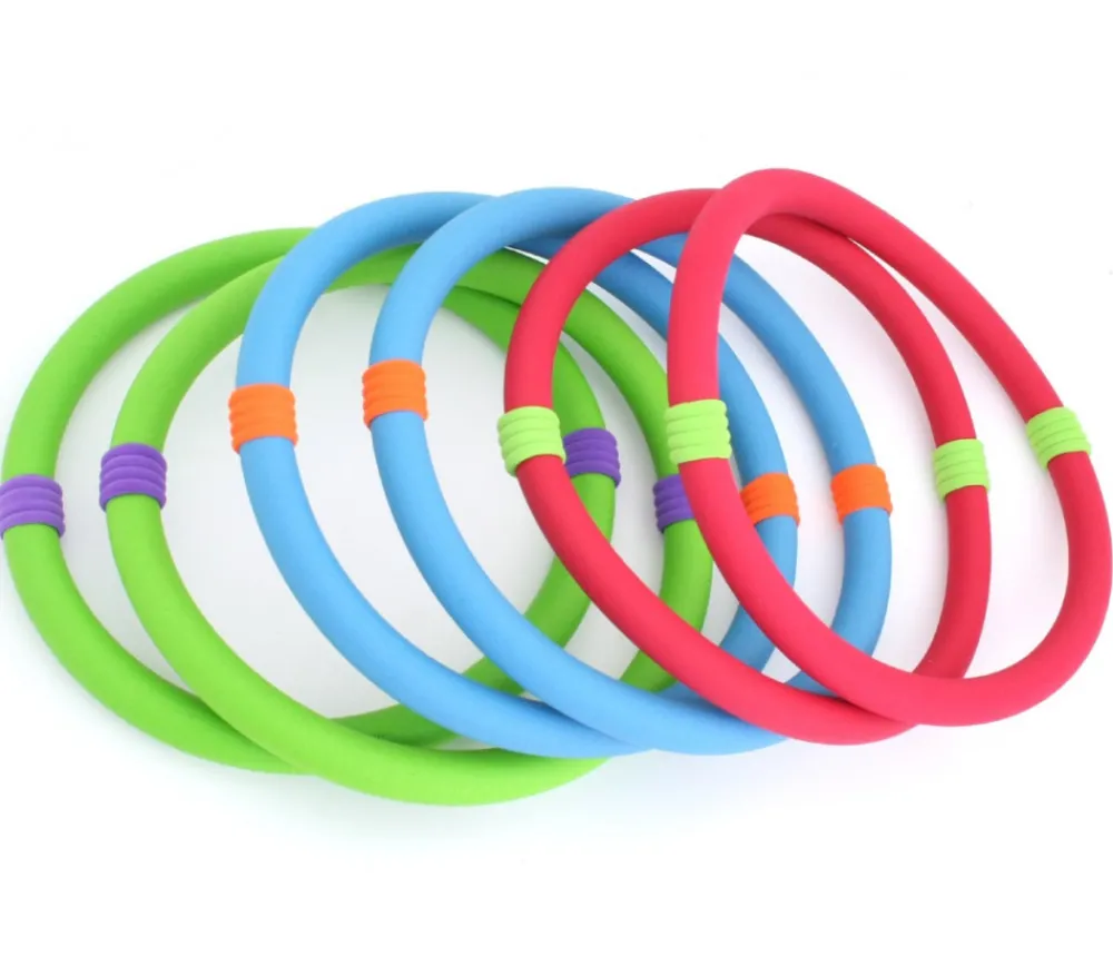Tout Pour le Jeu 6 Anneaux souples de 15 cm pour jeux de lancer