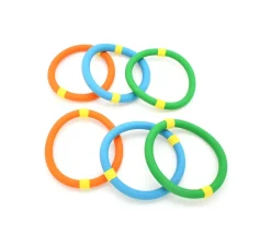 Tout Pour le Jeu 6 Anneaux souples de 15 cm pour jeux de lancer