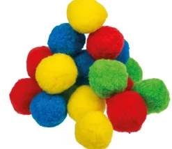 Enfant Tout Pour le Jeu 24 balles pompons geants 4.5 cm - éponges jeu / déco / bombes à eau