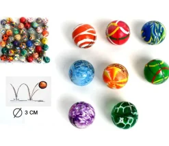 Tout Pour le Jeu 6 Balles rebondissantes de 3 cm de diamètre