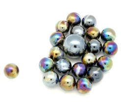 Tout Pour le Jeu 20 Billes effet métal Scarabée 16 mm + 1 calot