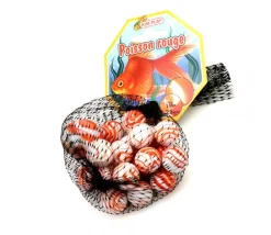 Tout Pour le Jeu 20 Billes Poisson rouge orange pour jeu 16 mm + 1 calot
