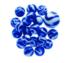 Tout Pour le Jeu 20 Billes SPOT bleu blanc + 1 calot pour jeu