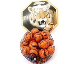 Tout Pour le Jeu 20 Billes tigre multicolores 16 mm + 1 calot 25 mm -