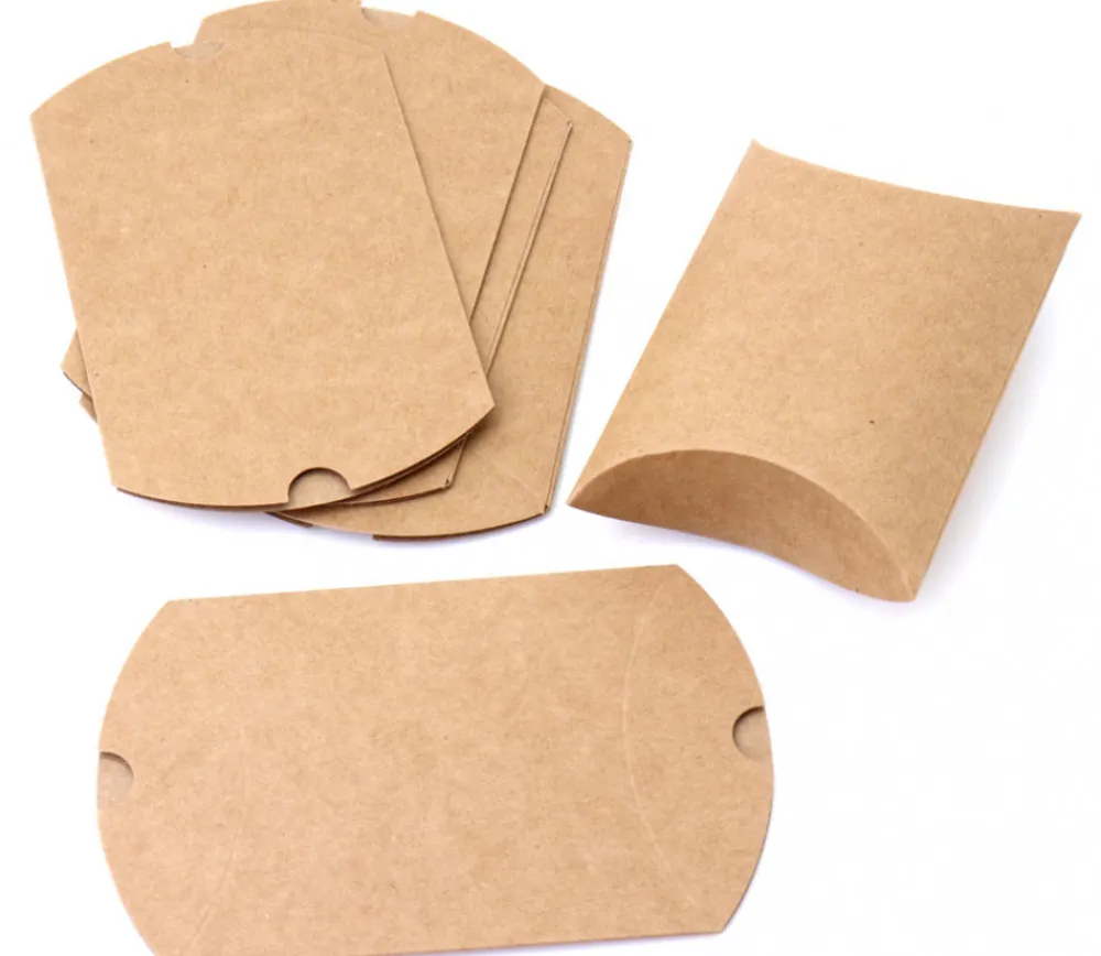 Tout Pour le Jeu 6 Boites pochettes berlingot kraft marron