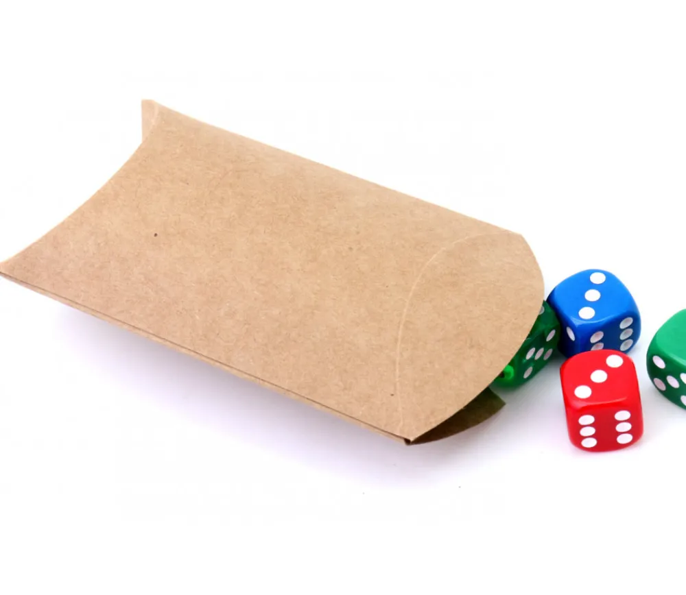 Tout Pour le Jeu 6 Boites pochettes berlingot kraft marron
