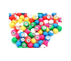 Tout Pour le Jeu 90 boules loto 18 mm de diamètre numérotées en plastique coloré