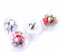 Tout Pour le Jeu 5 Boules plastique cristal 5 cm à remplir et suspendre