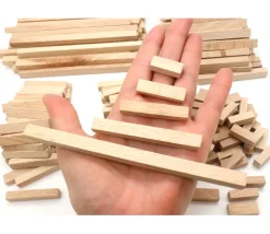 Tout Pour le Jeu 200 buchettes 2.4 à 15 cm bois naturel bricolage et jeux