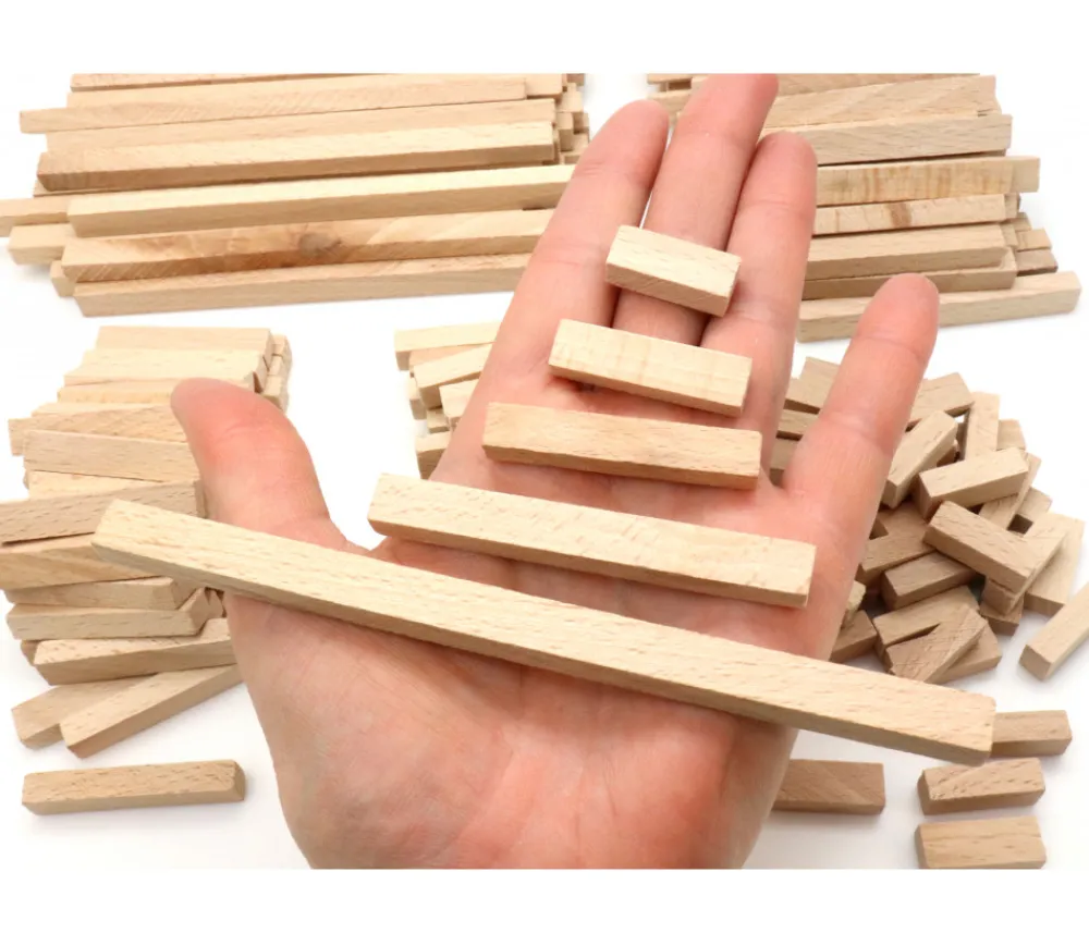 Tout Pour le Jeu 200 buchettes 2.4 à 15 cm bois naturel bricolage et jeux