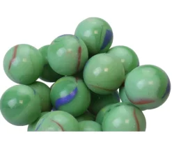 Tout Pour le Jeu 20 calots en verre grosses billes vertes - 25 mm