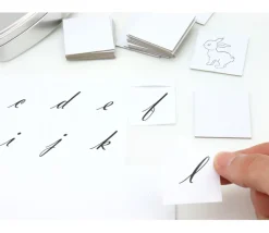 Tout Pour le Jeu 24 carrés 4 x 4 cm carton rigide blanc/gris vierge tuiles à personnaliser