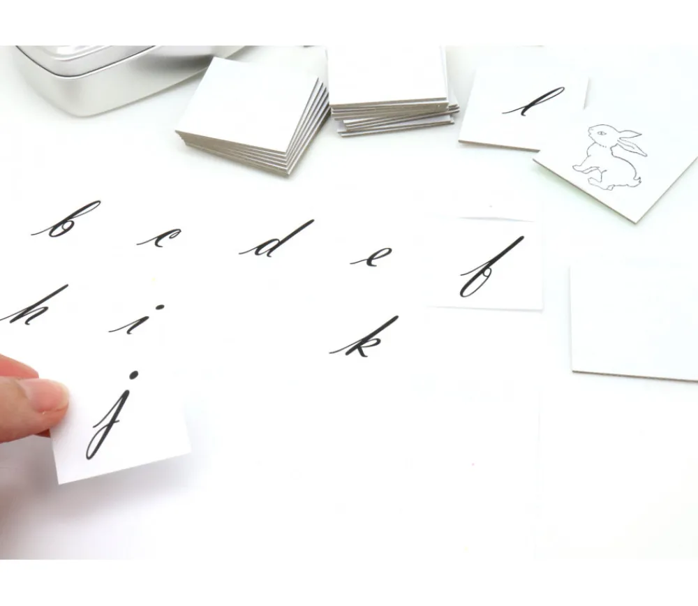 Tout Pour le Jeu 24 carrés 4 x 4 cm carton rigide blanc/gris vierge tuiles à personnaliser