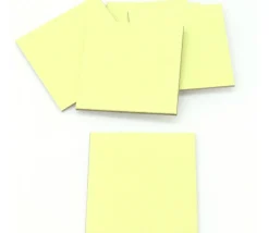 Tout Pour le Jeu 24 carrés 4 x 4 cm carton rigide jaune/blanc vierge tuiles à personnaliser