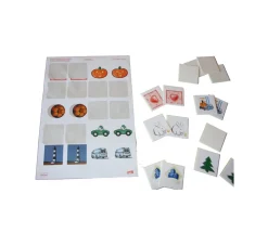 Tout Pour le Jeu 20 carrés autocollants blancs 45 mm étiquettes