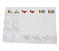 Tout Pour le Jeu 24 carrés autocollants blancs 50 mm étiquettes