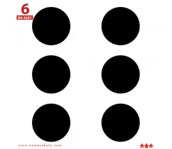 Tout Pour le Jeu 24 Cartes 11.5 cm pour dés à personnaliser et jeux : points chiffres, fruits, sport et formes géométriques