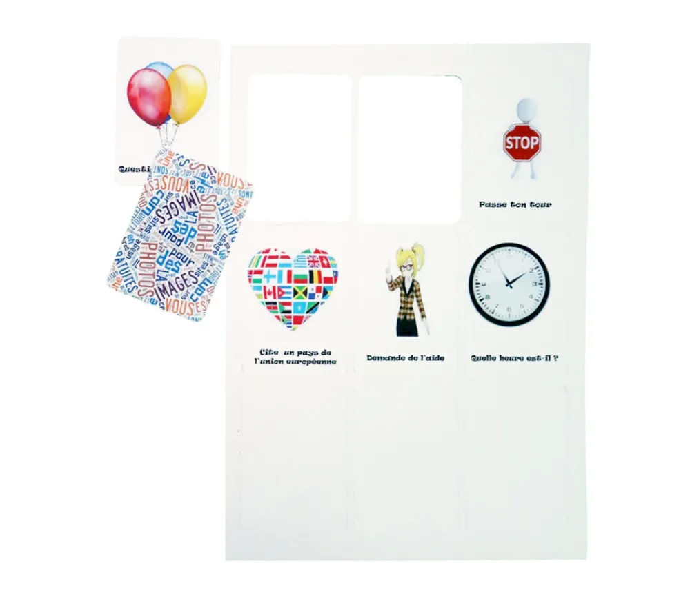 Tout Pour le Jeu 9 cartes à jouer blanches à imprimer 60 x 86 mm sur feuille prédécoupée