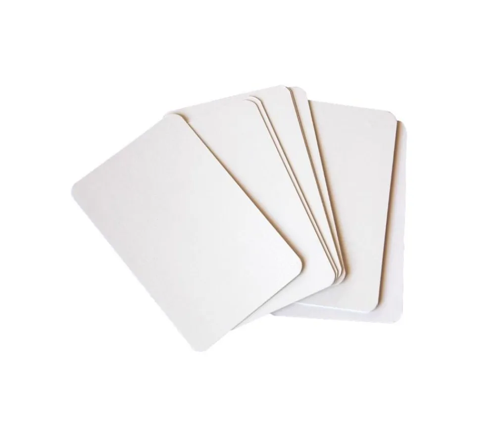 Tout Pour le Jeu 54 cartes blanches effaçables 59 x 91 mm