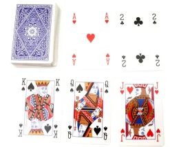 Tout Pour le Jeu 54 cartes internationales 100 % plastique Lonfield dans boite plastique