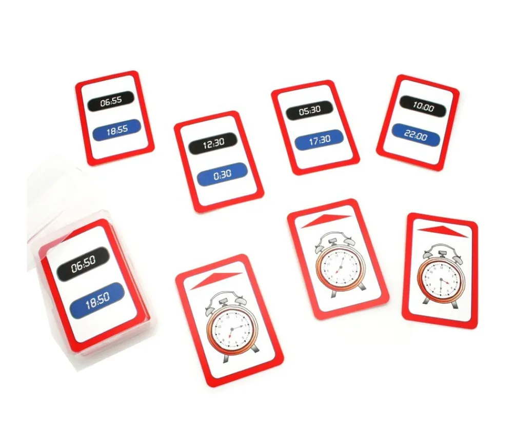 Tout Pour le Jeu 48 cartes jeu exercices heures et minutes