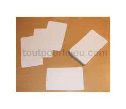 Tout Pour le Jeu 54 cartes maxi 62x100 mm blanches à personnaliser