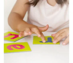 Tout Pour le Jeu 35 cartes tactiles Lettres A à Z majuscule/minuscule + signes ponctuation