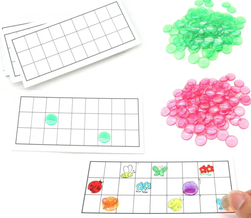 Tout Pour le Jeu 10 Cartons loto à personnaliser + 200 jetons