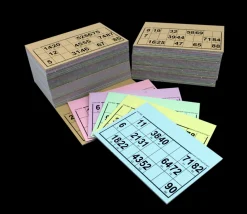 Tout Pour le Jeu 96 Cartons loto carton rigides format standard