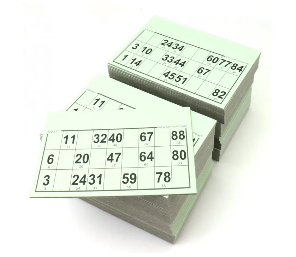 Tout Pour le Jeu 500 Cartons loto carton rigides format standard - super pack