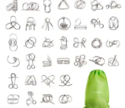 Tout Pour le Jeu 30 Casses-Têtes en métal 4 à 9 cm