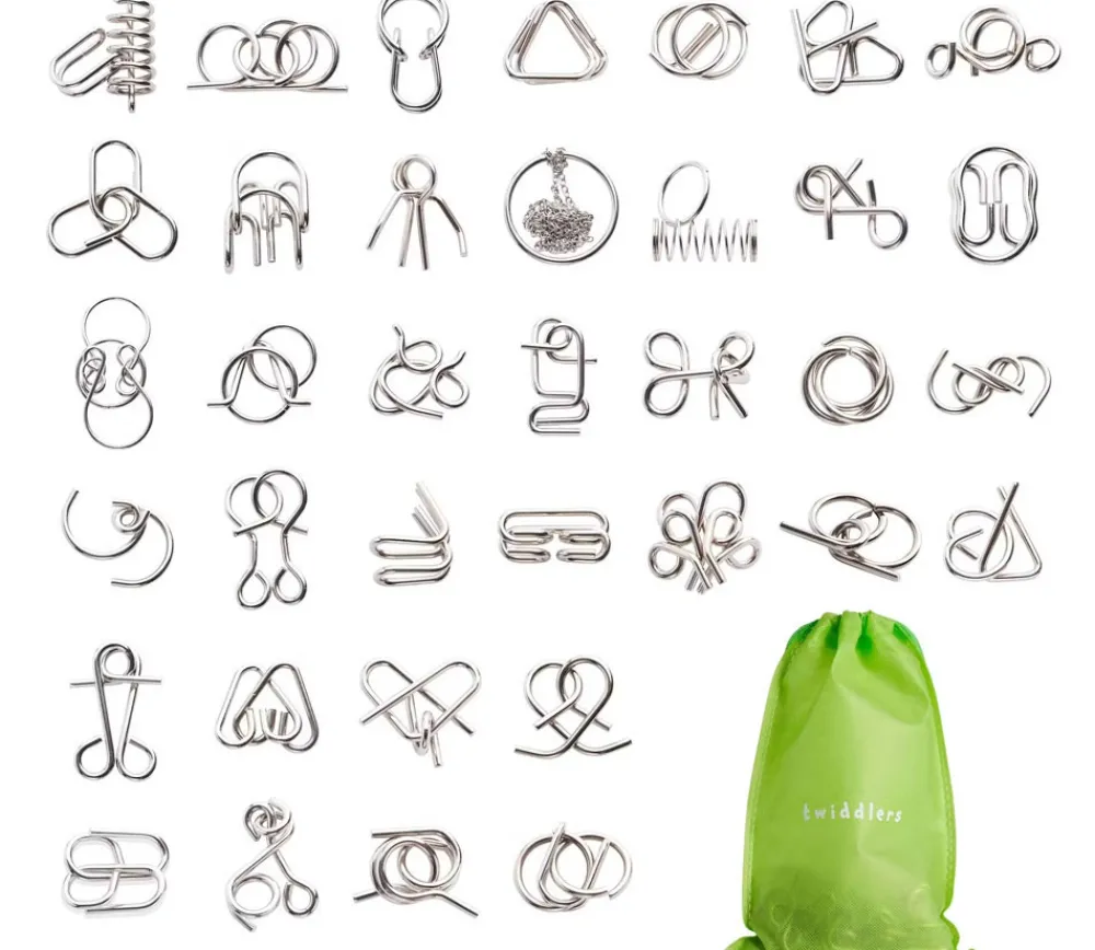 Tout Pour le Jeu 30 Casses-Têtes en métal 4 à 9 cm