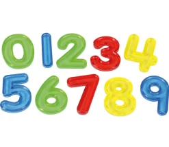Tout Pour le Jeu 30 chiffres 0 à 9 hauteur 5 cm plastique translucide coloré