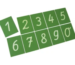 Tout Pour le Jeu 10 chiffres rugueux en relief de 0 à 9 - Cartes bois