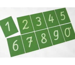 Tout Pour le Jeu 10 chiffres rugueux en relief de 0 à 9 - Cartes bois