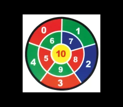 Tout Pour le Jeu 3 Cibles velcro 45 cm sport et calcul avec 9 boules