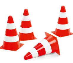 Tout Pour le Jeu 4 Cônes de slalom 23 cm pour parcours de jeux