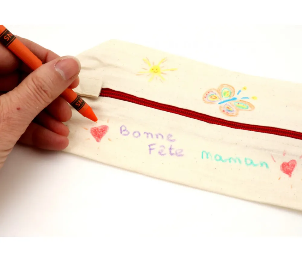 Tout Pour le Jeu 8 crayons de couleur textile pour tissu