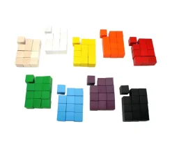 Tout Pour le Jeu 12 Cubes en bois 2 cm par couleur 20 x 20 x 20 mm