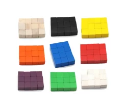 Tout Pour le Jeu 12 Cubes en bois 2 cm par couleur 20 x 20 x 20 mm