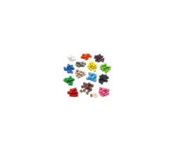 Tout Pour le Jeu 20 Cubes en bois 0.8 cm. 8x8x8 mm par couleur