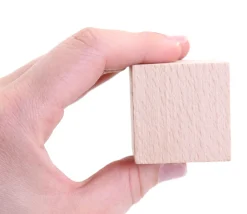 Tout Pour le Jeu 10 cubes en bois brut 4 cm