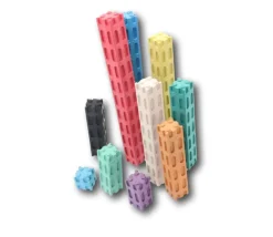 Tout Pour le Jeu 100 cubes encastrables multicolores 2 cm - bois recyclé