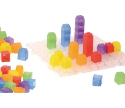 Tout Pour le Jeu 100 cubes encastrables pour jeux 2 cm + 1 plaque 20 cm