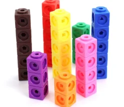 Tout Pour le Jeu 100 cubes mathlinks 2 cm clips encastrables emboitables math
