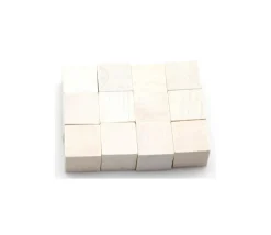 Tout Pour le Jeu 12 Cubes multicolores en bois 2.5 cm. 25 x 25 x 25 mm