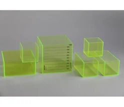 Tout Pour le Jeu 6 cubes re-plastique translucide - Solides à remplir